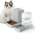 Automatic Cat Food and Water Dispenser Set