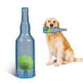 Metionc Dog Toys for Aggressive Chewers Rubber Bottle(Blue S)